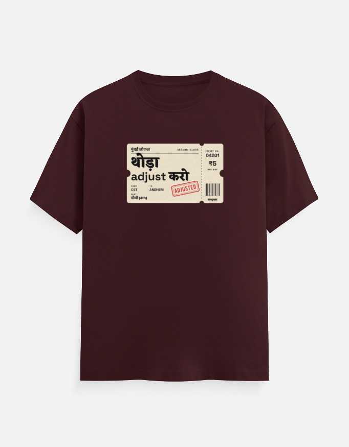 Thoda Adjust Karo Tee, Maroon