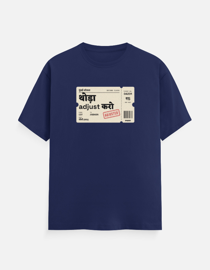 Thoda Adjust Karo Tee, Royal blue