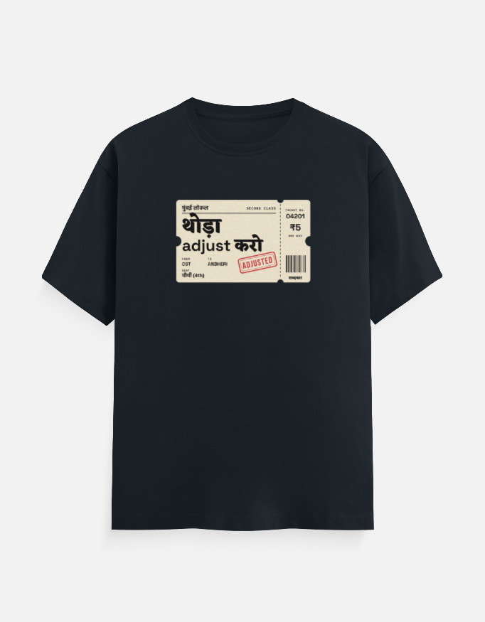 Thoda Adjust Karo Tee, Navy